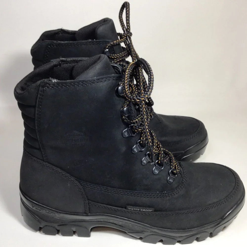 NEW Harley-Davidson Boots Waterproof Black Leather Men's Size 9 - Picture 2 of 11